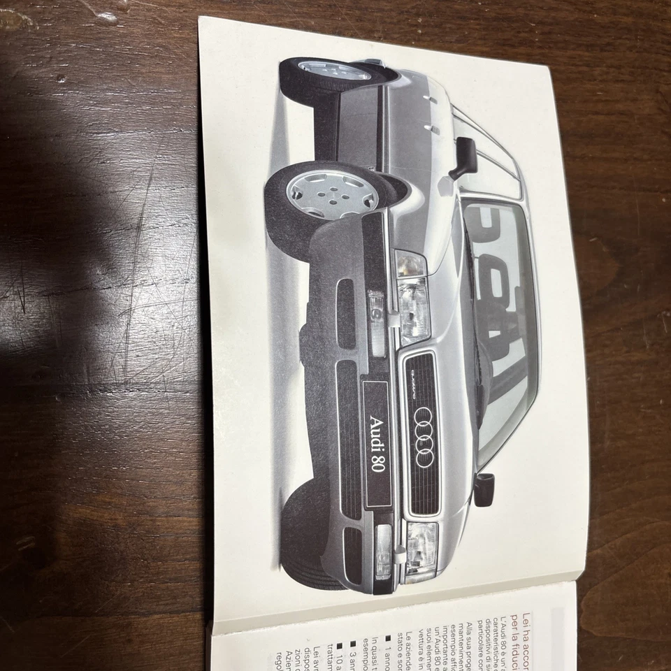 Audi 80 Uso E Manutenzione 1992 - Immagine 2 di 4