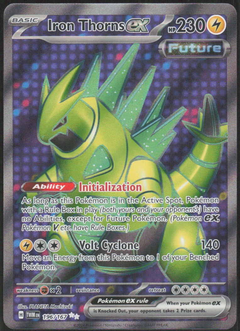Iron Thorns ex 196/167 Twilight Masquerade Holo Ultra Rare NM English