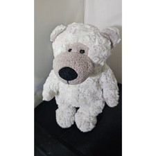 Melissa  Doug Plush Bear Greyson 16" White Swirly Curly Stuffed Animal 111