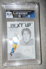 2020 Panini Playbook Next Up #NU-3 Justin Herbert RC HGA 9 Rookie Chargers