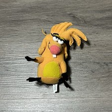 VTG Angry Beavers Show Treeflower Stuffed Plush Viacom Nickelodeon 6" 1997