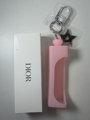 DIOR Addict Lip Glow Oil Holder Keychain Pink Key Ring NIB  2026 LIMITED EDITION