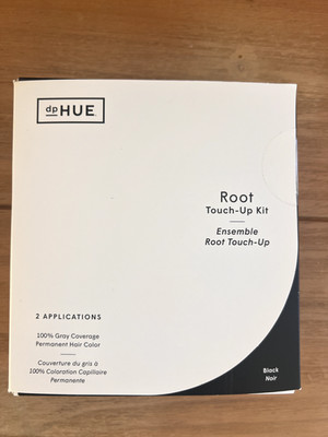 DPHUE Root Touch Up Kit in Black 100% Gray Coverage, New Sealed Box