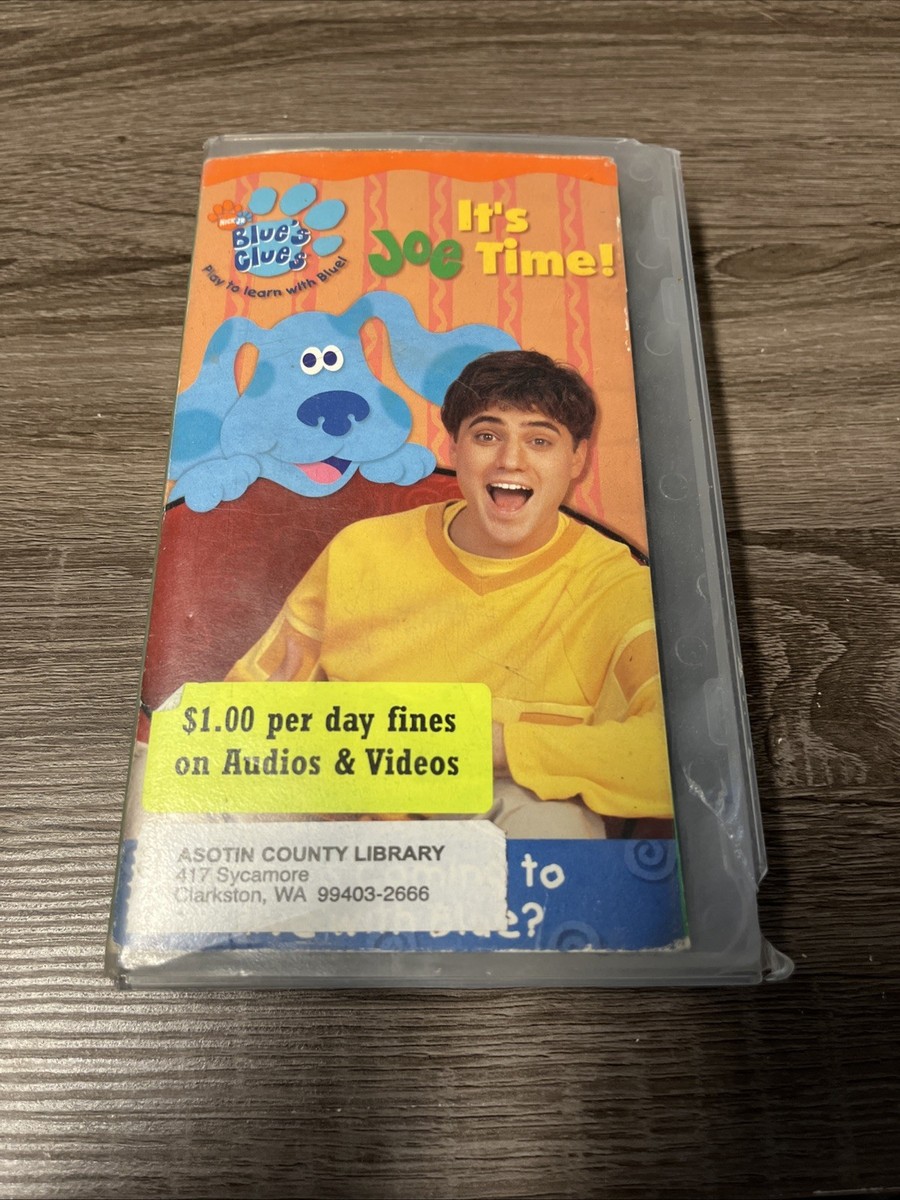 Blue's Clues VHS - It's Joe Time! Who's Coming to Live with