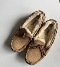 UGG Dakota Chestnut Suede Sheepskin Moccasins Slippers Shoes 5612 Women's 7