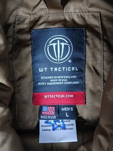 Wild Things Tactical Low Loft Jacket Men L Brown Pockets Long Sleeve Full Zipper image 3