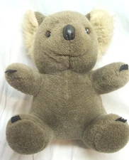 VINTAGE LARGE CUTE GRAY KOALA BEAR 14" Plush Stuffed Animal Toy 1980's Dakin