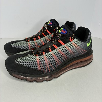 Nike Air Max 95 Dynamic Flywire Mens Sneakers Size 8.5 Black 599300-034