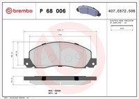 Brembo Bremsbelagsatz, Scheibenbremse P 83 150 FüR Toyota
