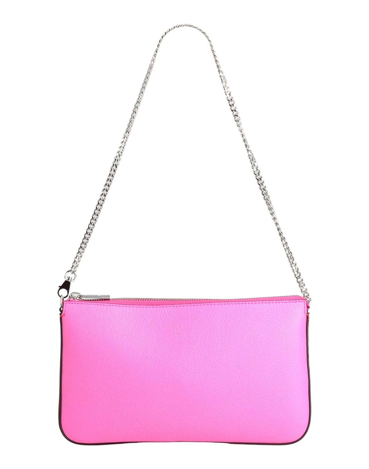 Christian Louboutin - Women - Pebbled-leather Baguette bag - Fuchsia 229990₽