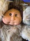 1983 Coleco Cabbage Patch Brown Hair Ptits' Bouts  De Choux FUR Coat NEW IN BOX