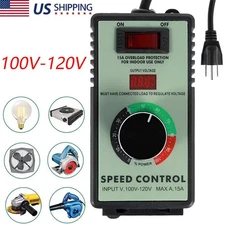 120V Variable Speed Controller for Router Fan Motor - Adjustable Rheostat