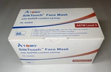 Disposable Medical Face Masks, 4-Ply ASTM Level 3 Ear-Loop Face Masks 50pcs