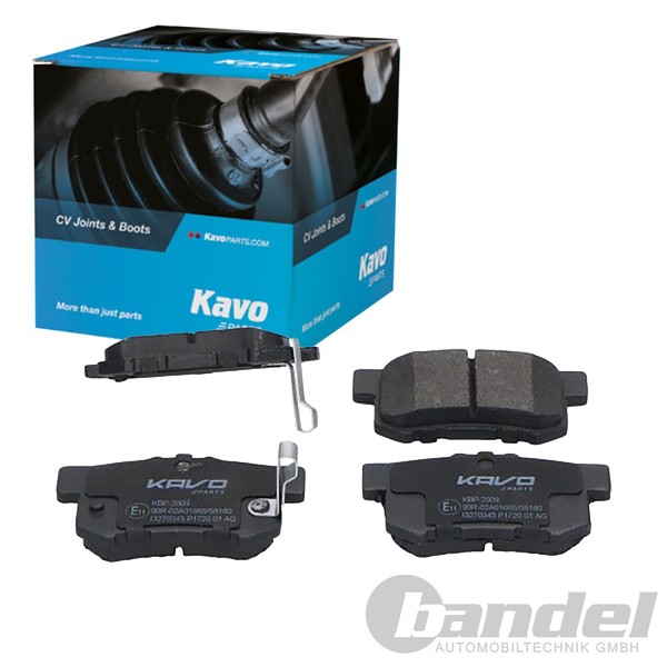 Kavo Parts BremsbelÄGe Hinten Passend FüR Fiat Sedici Honda Accord Civic CR-V LE-image