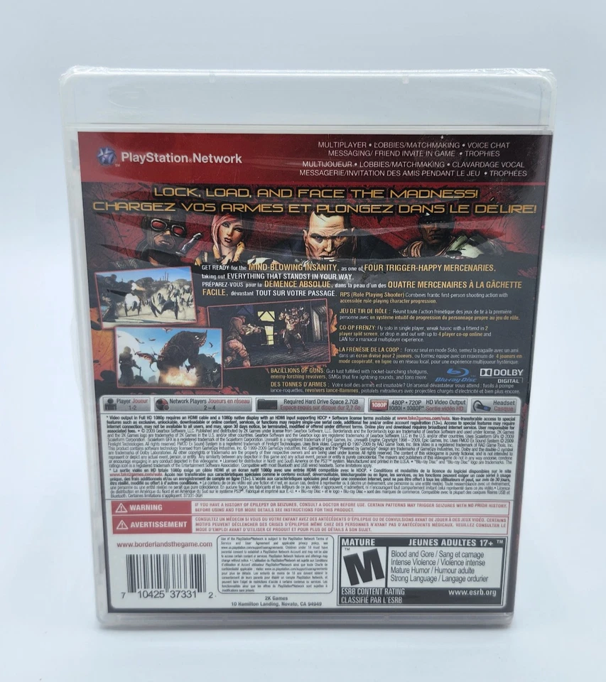 Borderlands Sony PlayStation 3 PS3 Brand New Sealed - Image 2 of 3