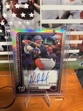 Topps Chrome 2025 Andres Chaparro Rookie Autograph #RA-AC Nationals MLB Baseball