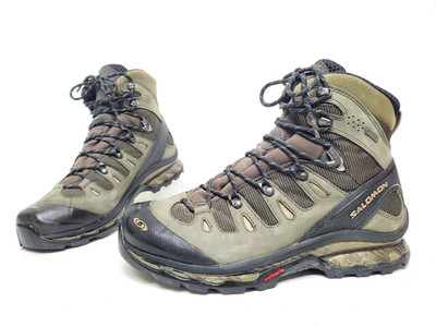 SALOMON QUEST 4D GTX Forest Green Hiking Backpacking Boots Men's US 10