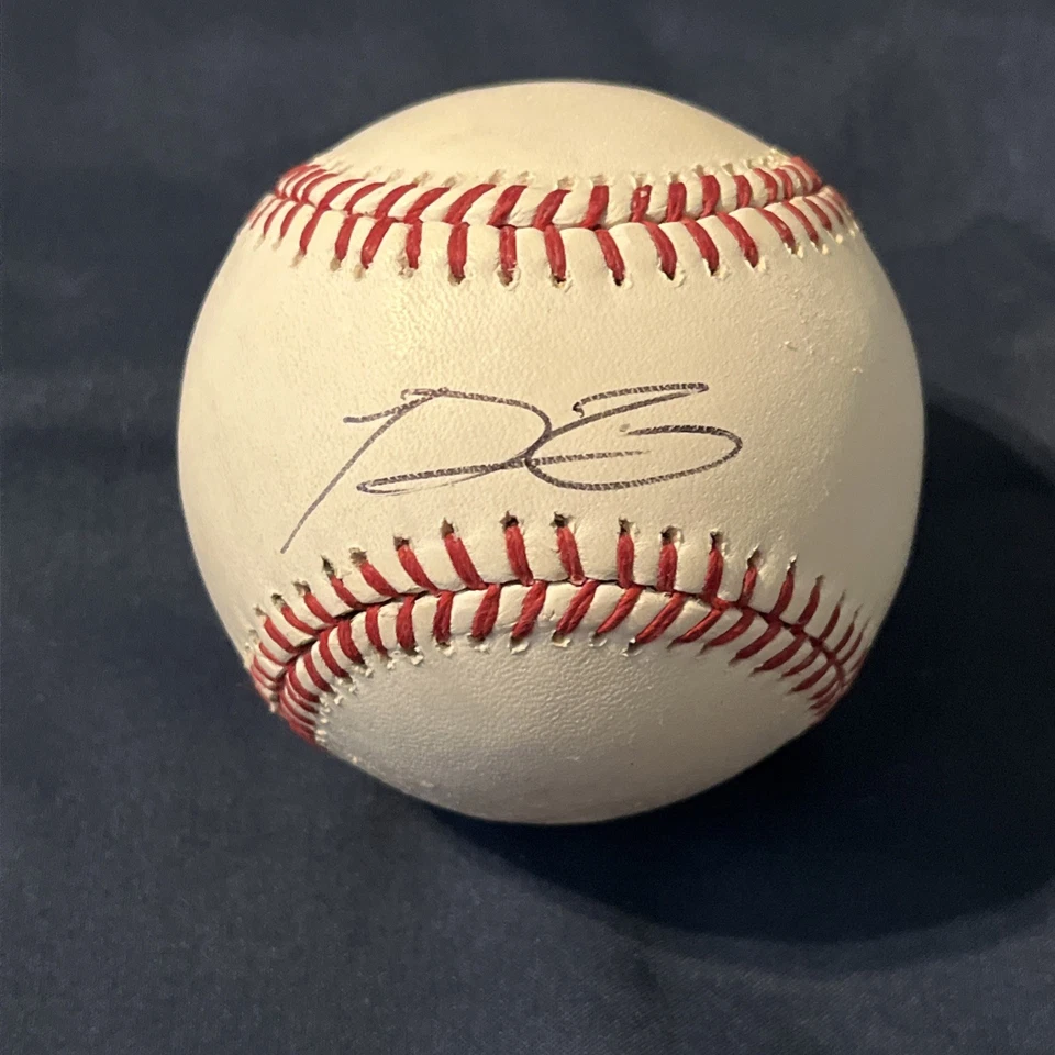 Prince Fielder *FIRMADO* Rawlings OML béisbol usado en juegos - leyenda de los cerveceros Foto 2 de 4