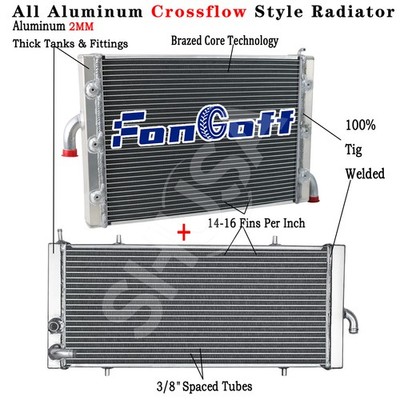 Aluminum Radiator&Auxiliary Radiator For 2017-2020 Polaris RZR XP Turbo S