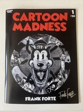 Cartoon Madness #1 2025 Signed By Frank Forte Design Art book Horror Cartoons