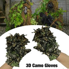 3D Camo Non-slip Gloves Real Tree Camouflage Gloves 3D Leaf Effect for Hunting