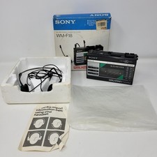 Sony WM-F18 28 Walkman AM/FM Stereo Cassette Player TESTED WORKS READ