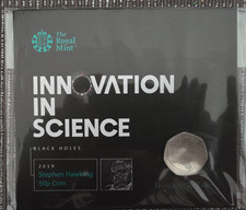 Royal Mint 2019 Stephen Hawking 50p Fifty Pence Coin Brilliant Uncirculated
