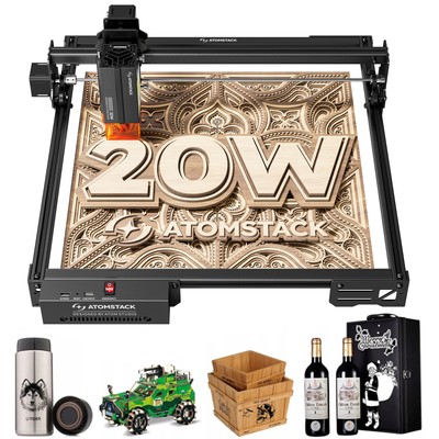 NEU ATOMSTACK A20 PRO V2 20W Laser Engraver 400*365mm Offline Engraving Machine