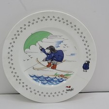 Paddington Bear Plate "Rainy Day" Child  s Bone China Coalport Made In England 7"