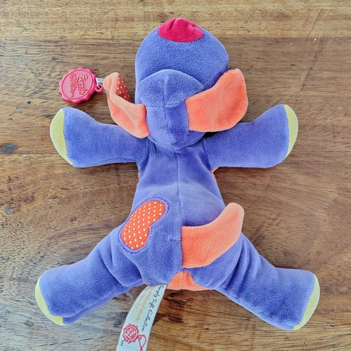 Keel Simply Soft Floppy Puppy Dog Pluszowa miękka zabawka Fioletowa czapka z czerwoną metką - Zdjęcie 8 z 17
