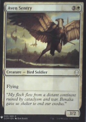 Aven Sentry - The List Reprints: #DOM-3, Magic: The Gathering Nm C307