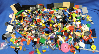 LEGO 3 lbs Pounds Random Parts Pieces Building Plates Blocks Bulk Lot #1