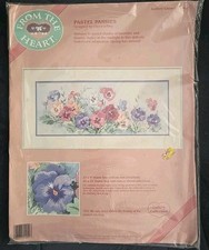 NEW Dimensions Pastel Pansies Crewel Embroidery Kit From the Heart 51049