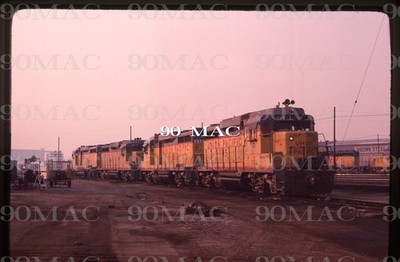 UNION PACIFIC-UPRR. EMD GP30 #702. ELA YARD. Original Slide 1983-B