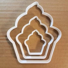 Cup Cake Muffin Snack Food Shape Cookie Cutter Dough Biscuit Pastry Fondant