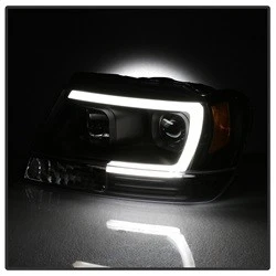 Faros proyectores Spyder para Jeep Grand Cherokee 99-04 - Barra de luz LED DRL - Foto 2 de 4