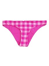 Solid  Striped Women's Reversible Swim Bottom Separates Swimsuit L, Orchid 