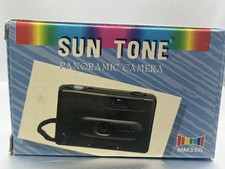 Vintage 1996 Panoramic Camera MM350 Plastic Sun Tone Black Wide Angle 35mm