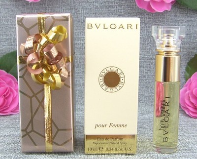 Bvlgari Pour Femme Eau de PARFUM Spray 10 ml 💜 Bulgari Pour Femme