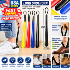 1PC Extra Long Shoe Horn Flexible Plastic No Bend Shoe Helper Durable Shoe Spoon
