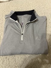 Rhoback stripe quarter zip size large