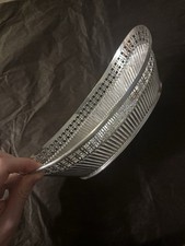 Antique 1885 Mappin & Webb Sterling Silver Pierced Dish 12" London 12.24 oz