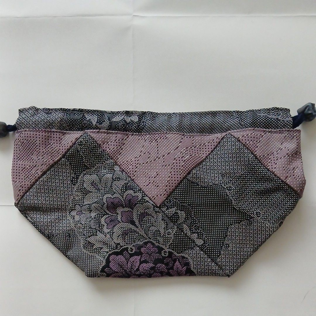 Kimono remake Japanese pattern drawstring bag acc… - image 5