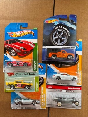 Hot Wheels Lot 6x Treasure Hunts 12/ 57 Chevy/ 11 New Models/ Backwoods Bomb F44
