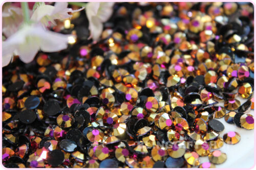 Pack of 100,000 Size 3mm RESIN FLAT BACK RHINESTONES DIAMANTE GLUEFIX CRAFT GEMS - Picture 40 of 62