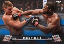 TOPPS 2017 UFC KNOCKOUT TYRON WOODLEY #29 28/99 BLUE PARALLEL CARD