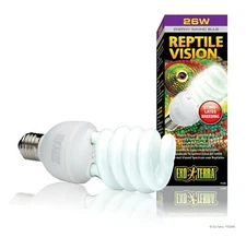 Exo Terra Reptile Vision 26 Watt Coil Bulb Reptile Amphibian x6 PT 2346
