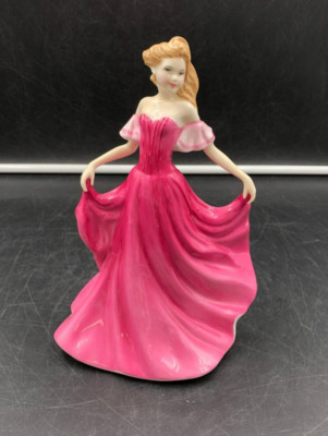 Royal Doulton Pretty Ladies - Emma Pink Dress (HN 3714) Porcelain Figurine 8.5''