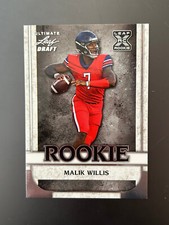 MALIK WILLIS 2022 Leaf Ultimate Draft Rookies Base Silver Rookie Card