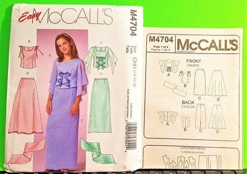 McCalls M3465 4704 Mädchen Brautjungfer festliches Schnürkleid Kleid Schnittmuster - NEU - Bild 8 von 13